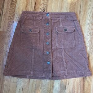 Element - Women’s Corduroy Button-Front Skirt